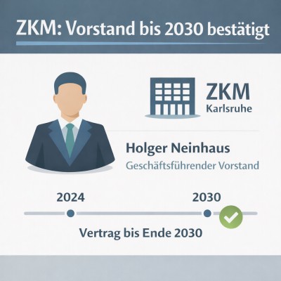 Holger Neinhaus bleibt geschäftsführender Vorstand am ZKM